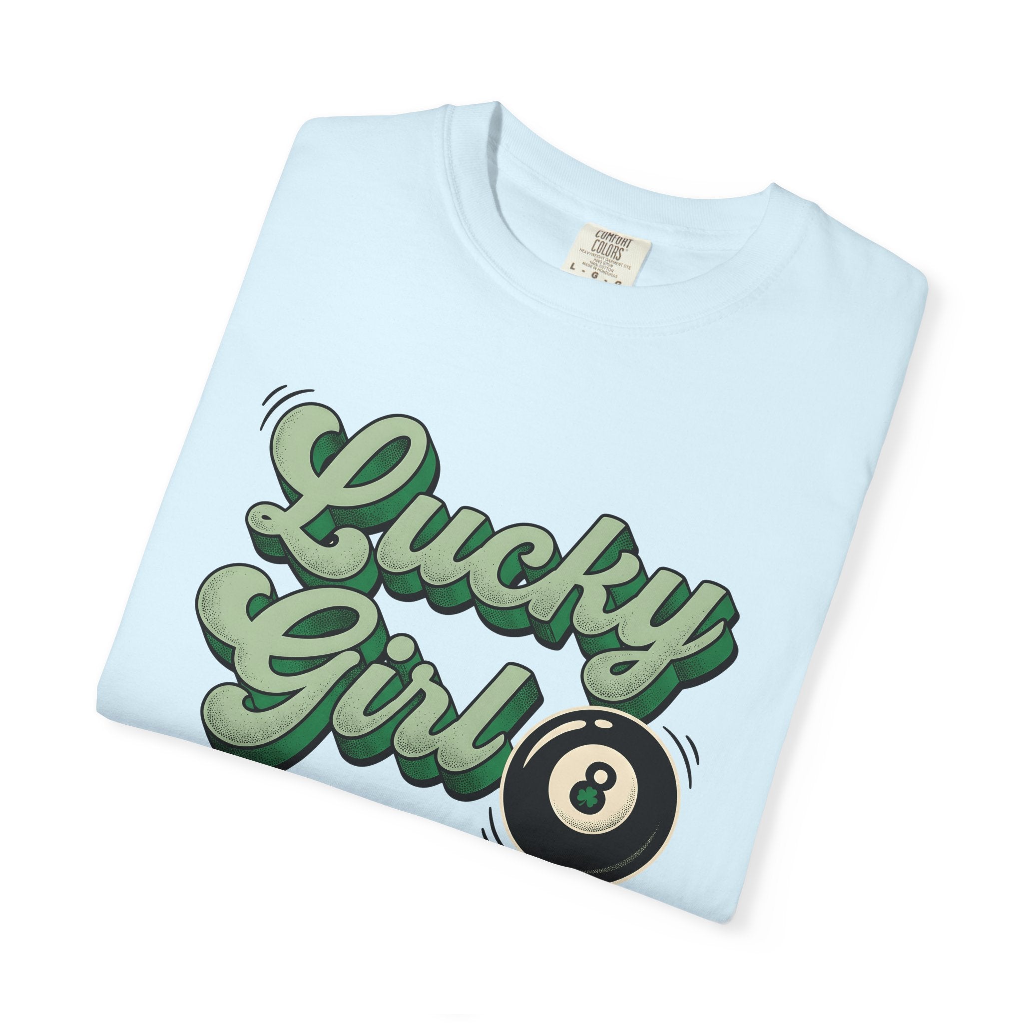 Billiard Ball Design Shirt St Patrick's Day Casino Gift Women Vintage Tee Pool Ball T-Shirt Luck Fan Retro Tshirt Gambling Graphic Strong