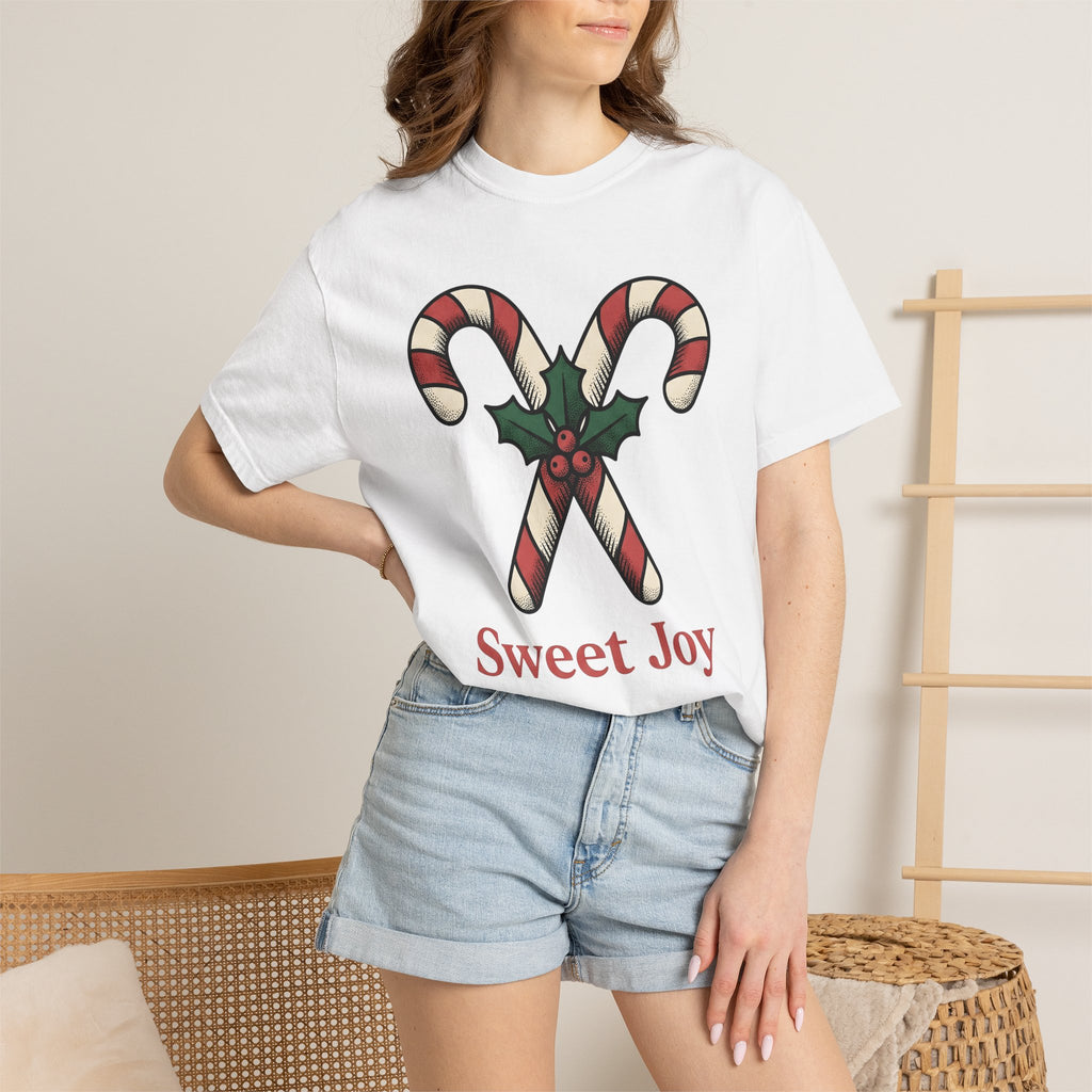 Christmas Sticks Shirt Christmas Celebration Gift Women Shabby Chic Tee Christmas Trees T-Shirt Xmas Fan Holiday Graphic Tshirt Mid Century