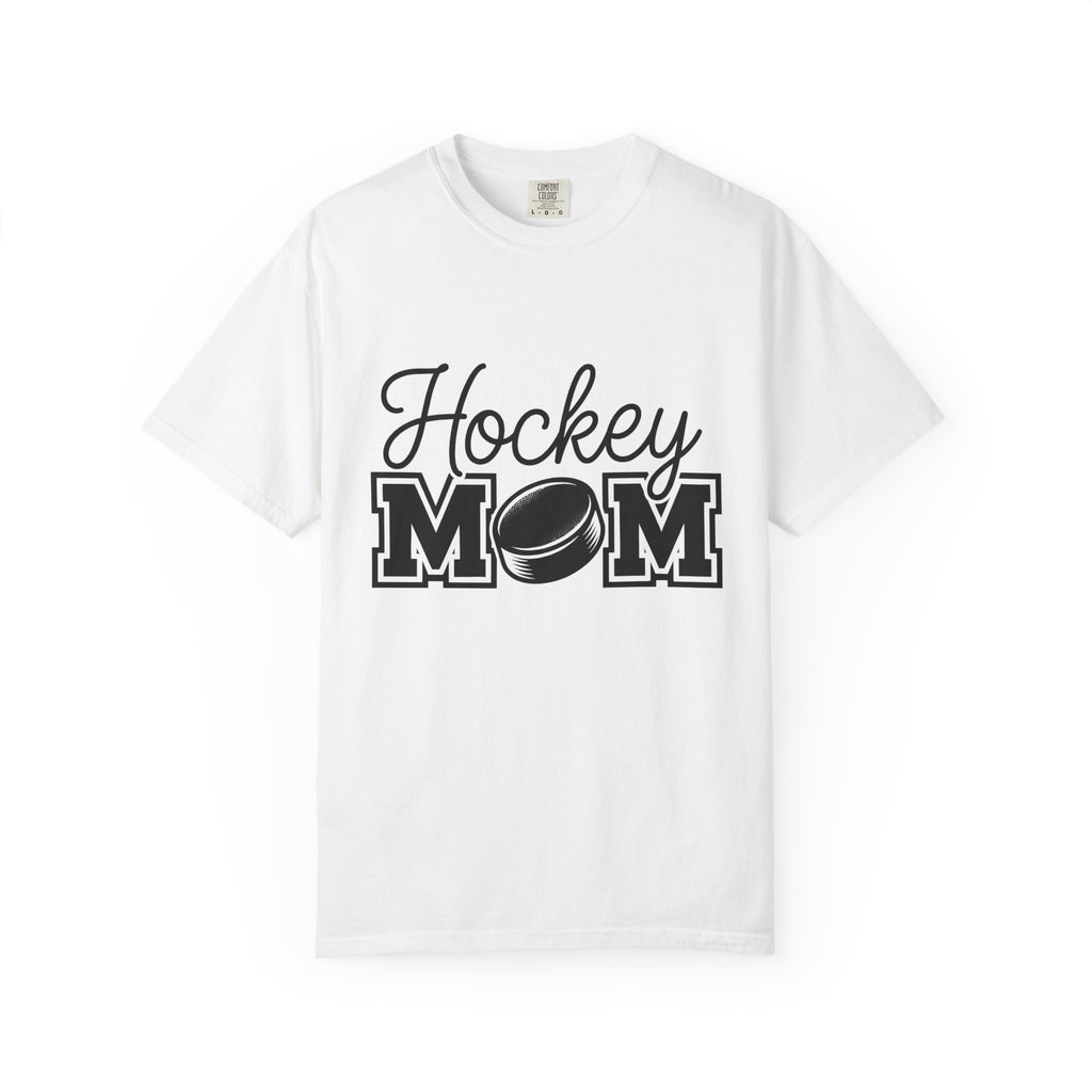Hockey Puck Shirt Moms Exercise Gift Women Game Day Tee Puck T-Shirt Mother Enthusiast Gameday Tshirt Fitness Graphic Striking College