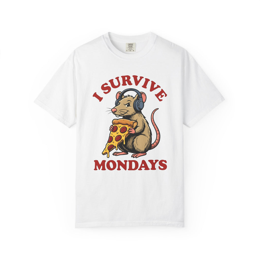 Mouse Slice Shirt Funny Cuisine Gift Women Comic Tee Mouse Piece T-Shirt Humor Fan Cartoon Tshirt Food Graphic Vintage Earphones Tshirt