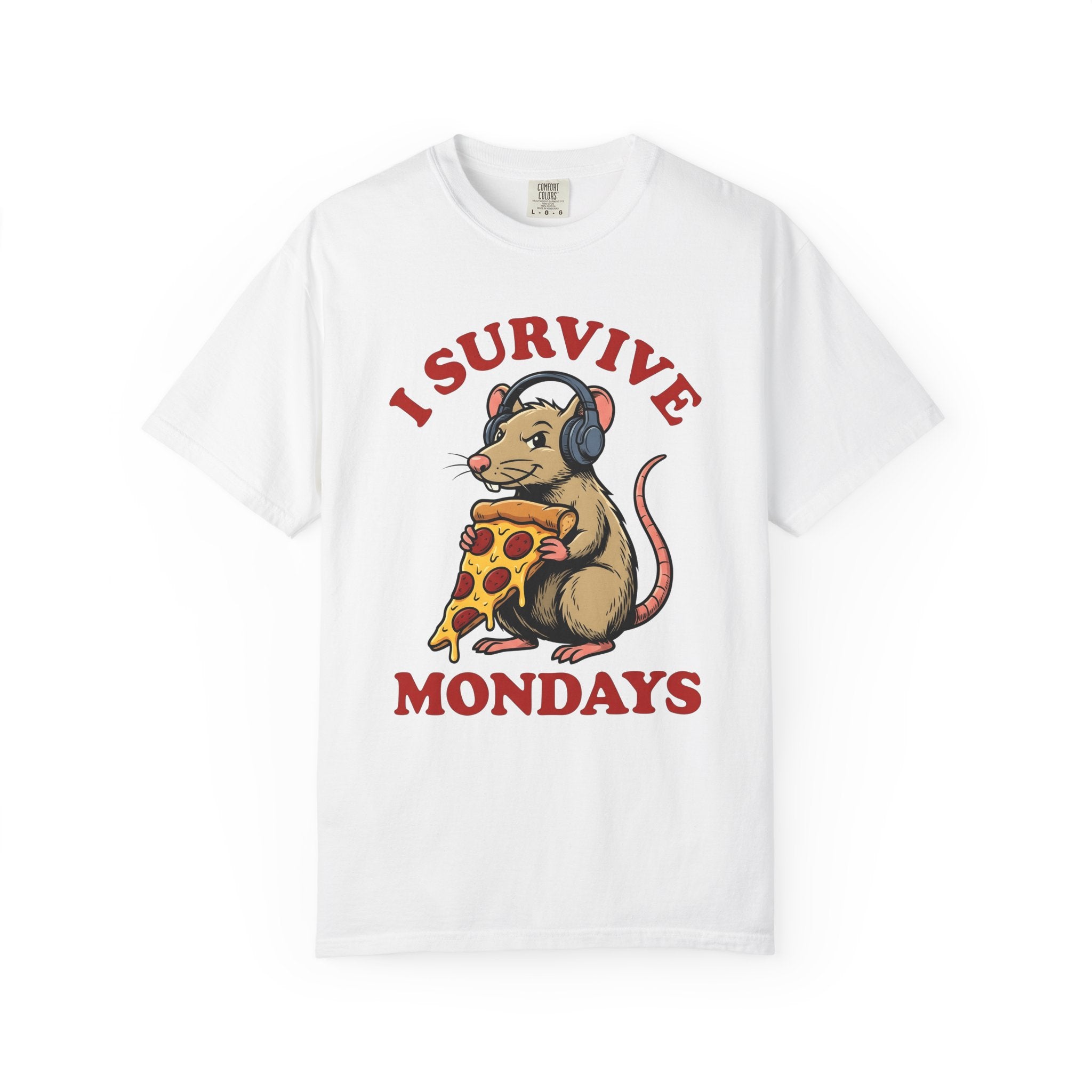 Mouse Slice Shirt Funny Cuisine Gift Women Comic Tee Mouse Piece T-Shirt Humor Fan Cartoon Tshirt Food Graphic Vintage Earphones Tshirt
