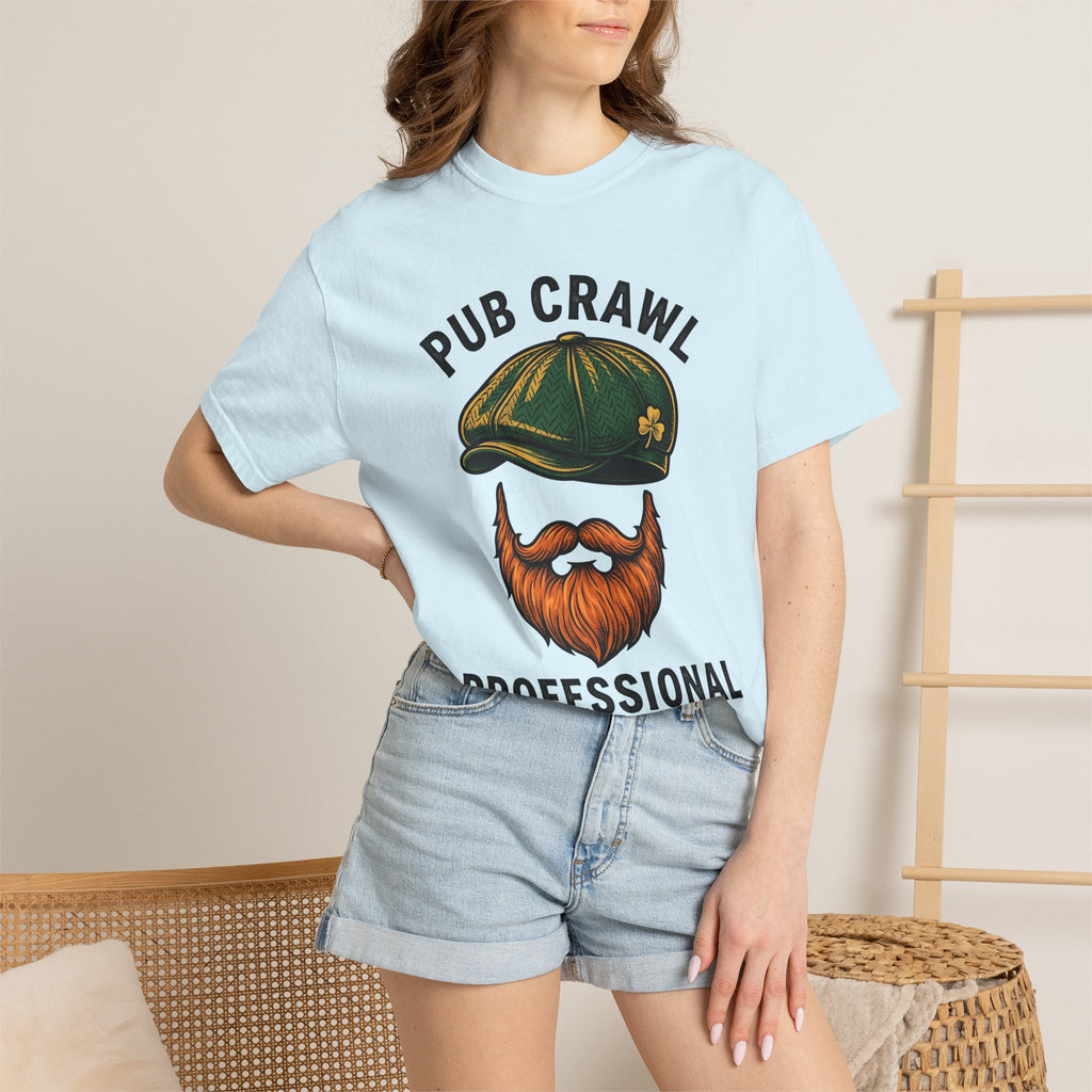 Leprechaun Hat Beard Shirt St Patrick's Day Drinking Gift Women Vintage Tee Top Hat T-Shirt Saint Patrick Fan Distressed Tshirt Boozy