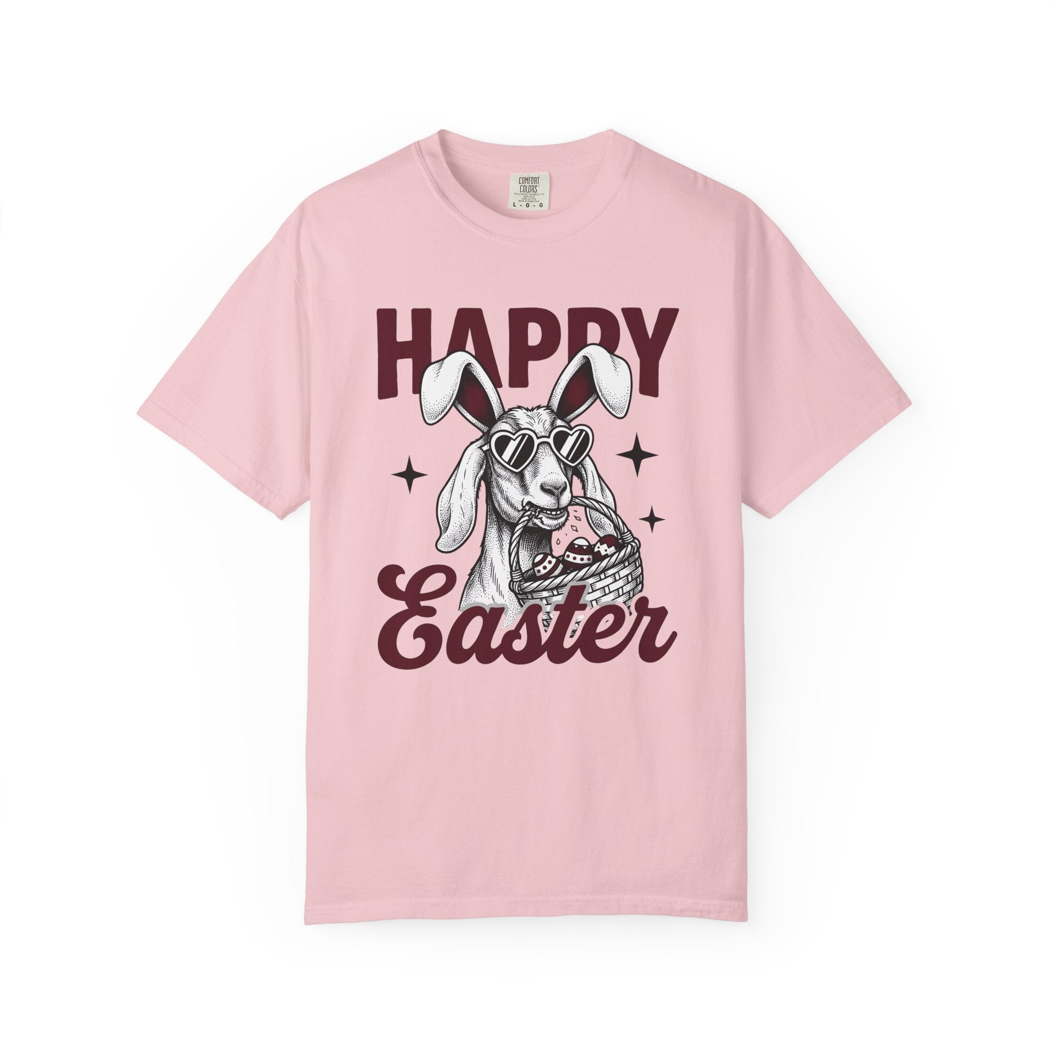Bunny Glasses Shirt Easter Festivity Gift Women Cartoon Tee Specs T-Shirt Easter Fan Comic Tshirt Celebration Graphic Line Art Egg Container