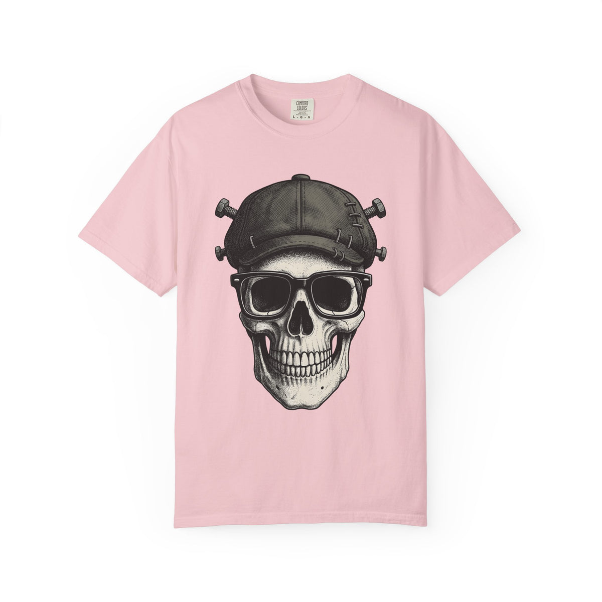 Skull Beanie Shirt Halloween Macabre Unisex Gift Skin Art Tee Beanie T-Shirt