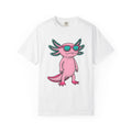 Axolotl Glasses Shirt Animals Satire Gift Women Animated Tee Axolotl Specs T-Shirt Animal Fan Cartoon Tshirt Parody Graphic Old School