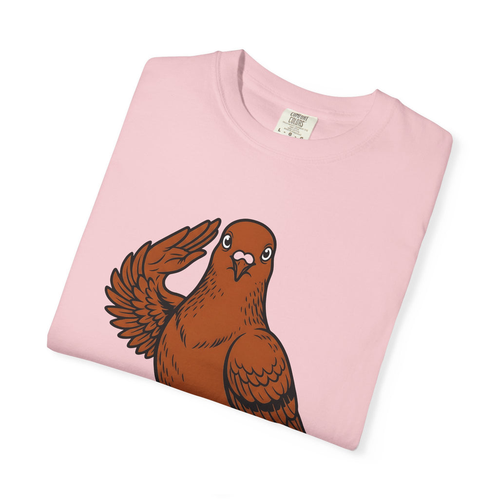 Salute Bird Shirt Funny Pet Gift Women Comic Tee Bird T-Shirt Humor Fan Cartoon Tshirt Animal Graphic Vintage Funny Tshirt
