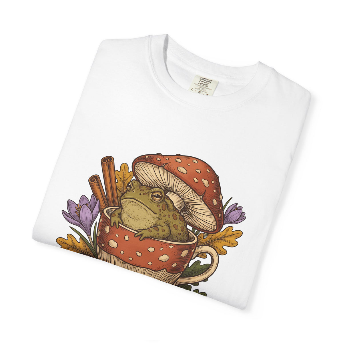 Frog Mushroom Shirt Halloween Cottagecore Unisex Gift Vintage Tee Toadstool