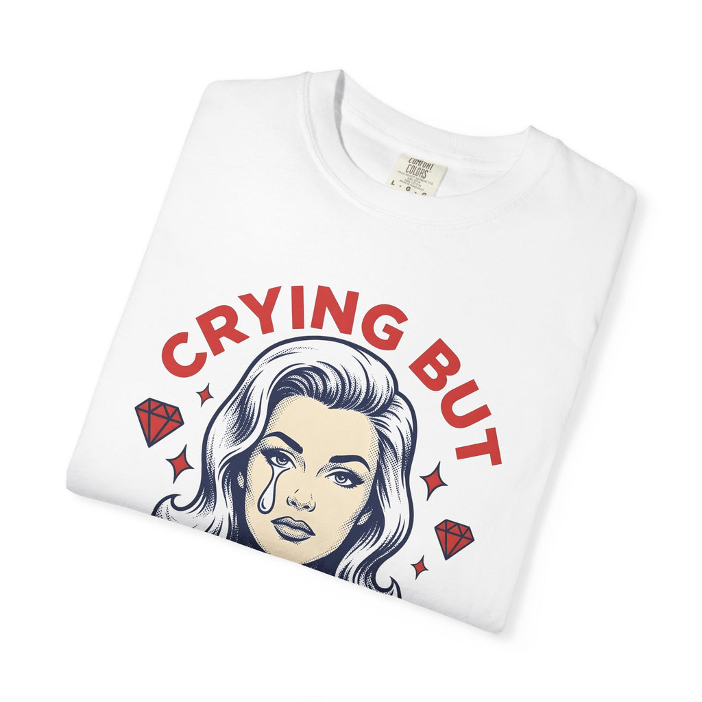 Comic Woman Shirt Fashion Empowerment Gift Women Graphic Tee Cartoon Woman T-Shirt Style Enthusiast Illustration Design Feminist Graphic