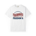 Patriotic Star Shapes Shirt America Festival Gift Women Grunge Tee Star Spangled T-Shirt American Fan Distressed Tshirt Carnival Graphic Old