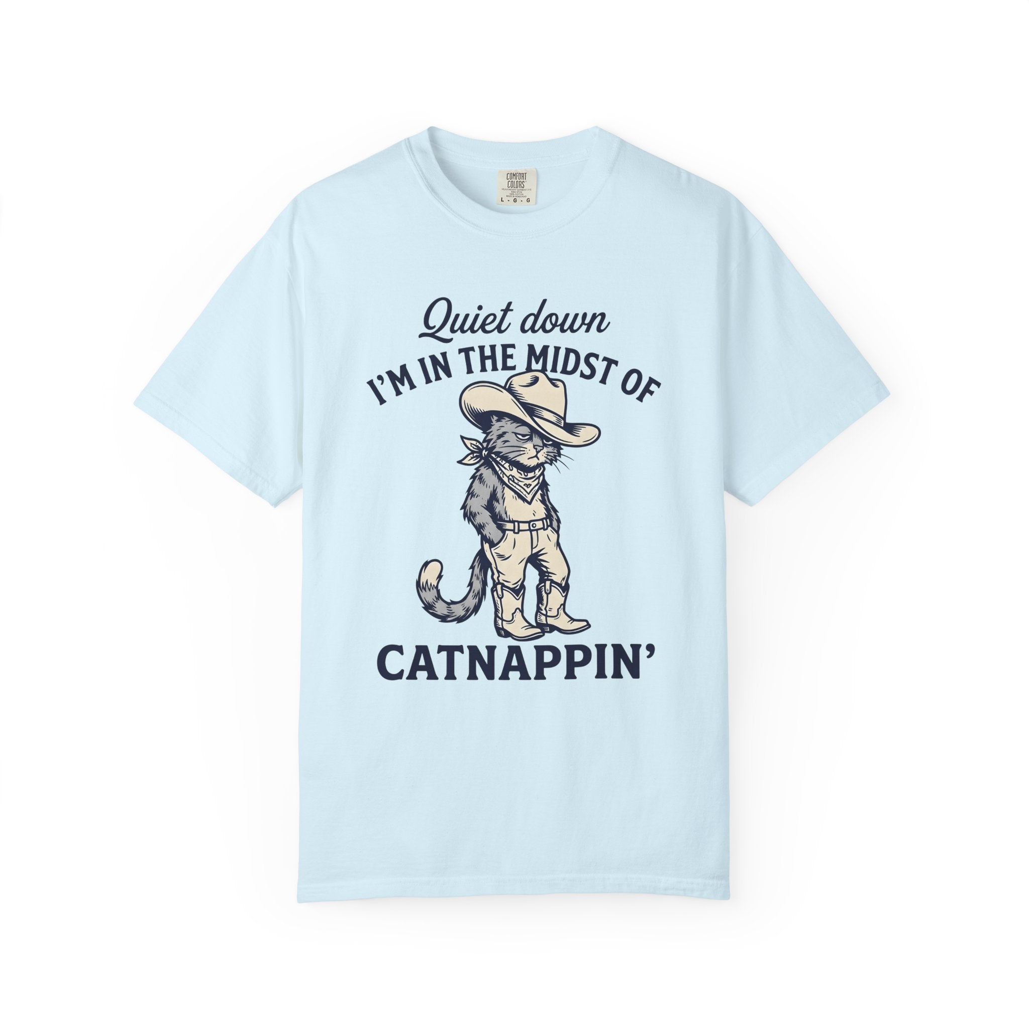 Cat Cowboy Shirt Cat Country Gift Women Animated Tee Kitty T-Shirt Cat Fan Cartoon Tshirt Country Graphic Classic Leather Boots Tshirt