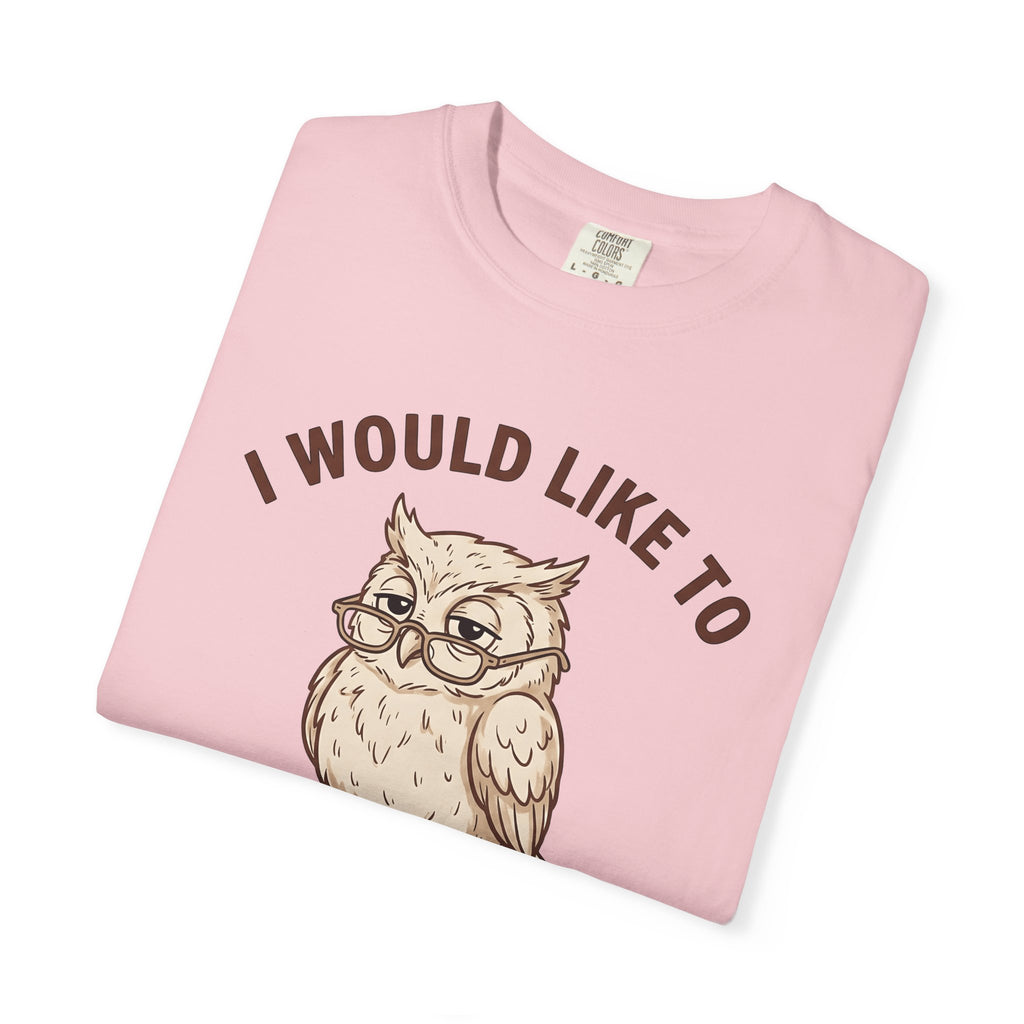 Owl Eyeglasses Shirt Cute Nature Gift Women Graphic Tee Owl Spectacles T-Shirt Adorable Fan Owl Art Tshirt Wildlife Graphic Design Pencil