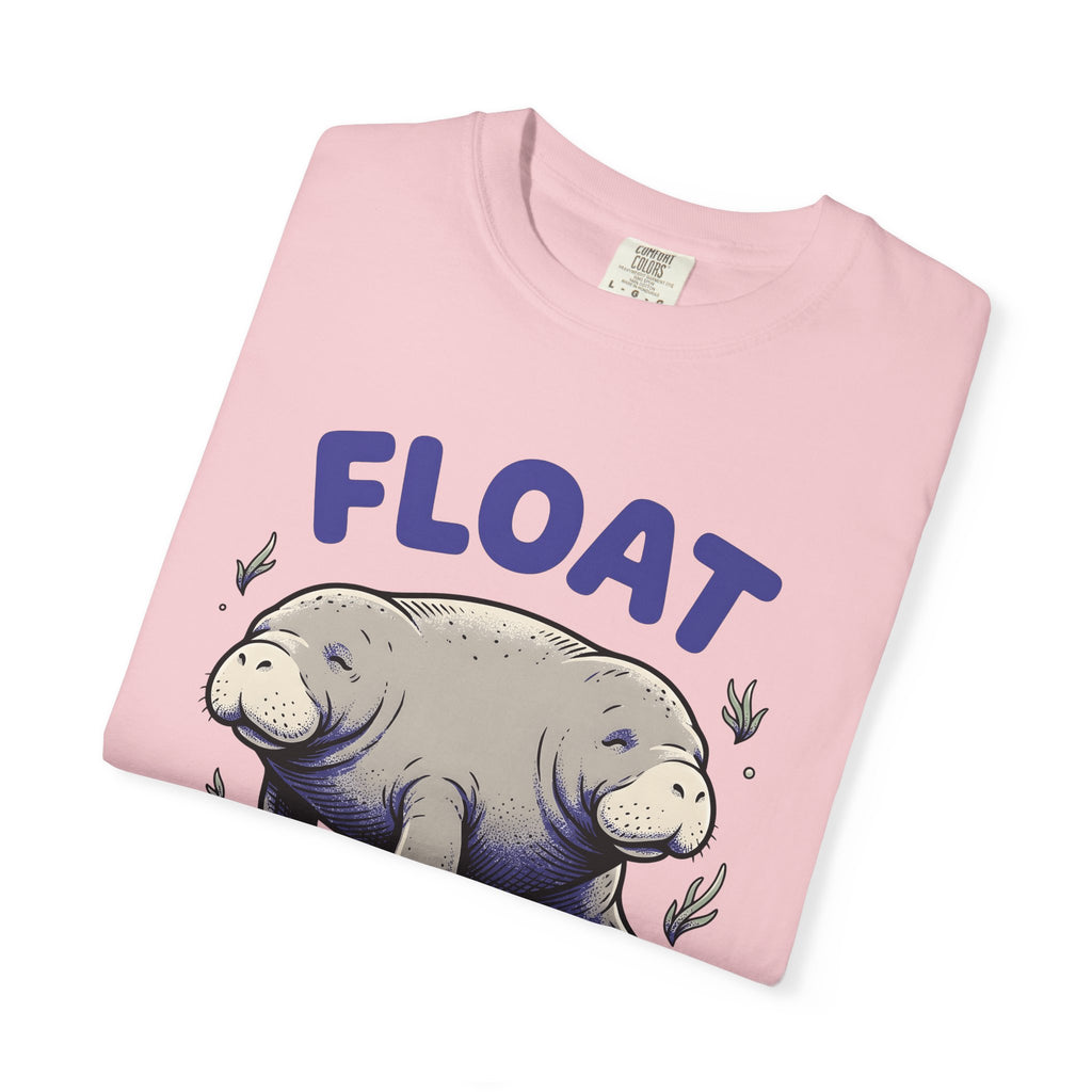 Manatee Clipart Shirt Animals Sea Gift Women Hand Drawn Tee Sea Cow T-Shirt Wildlife Fan Seaweed Graphic Tshirt Old School Sea Plants Tshirt