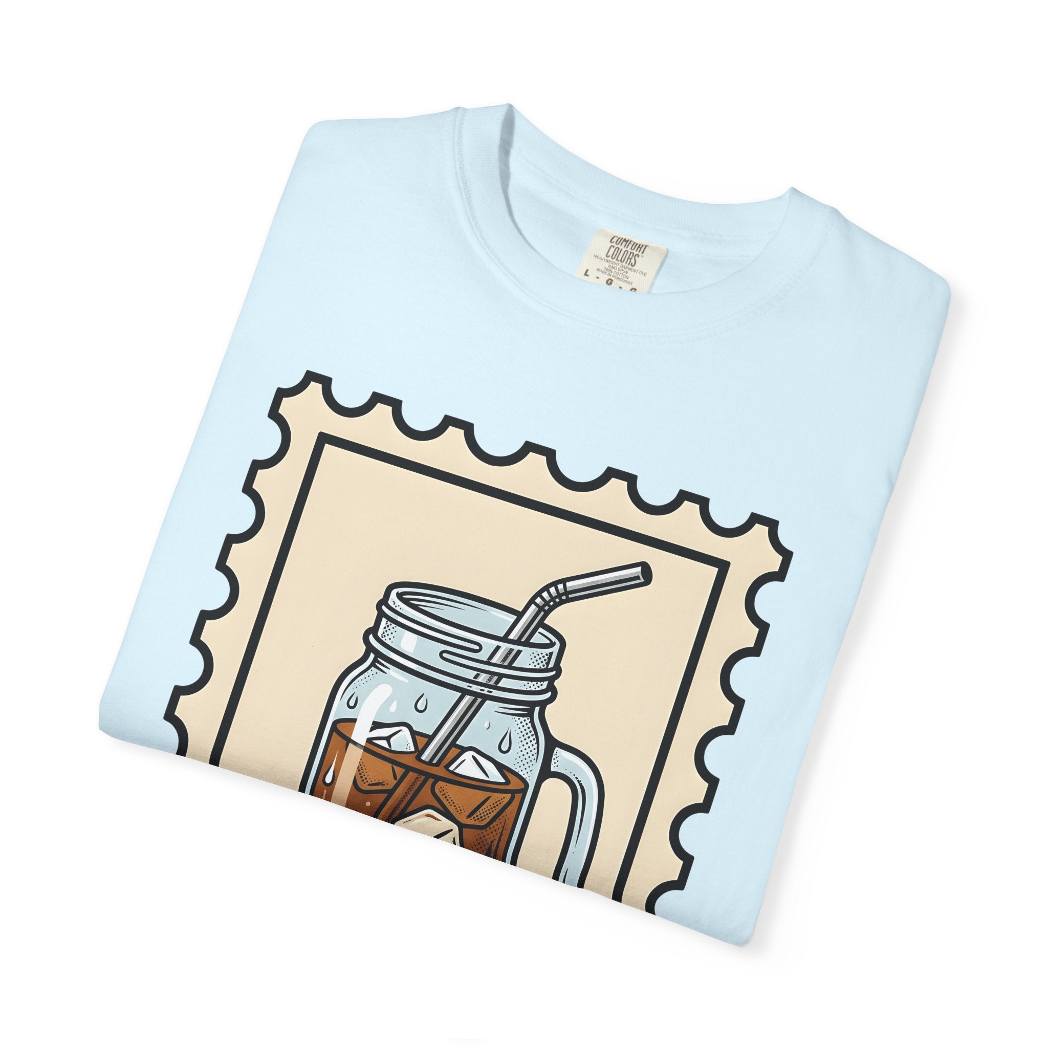 Iced Latte Glass Shirt Coffee Cooking Gift Women Farmhouse Tee Coffee Mug T-Shirt Coffee Fan Latte Art Tshirt Baking Graphic Traditional