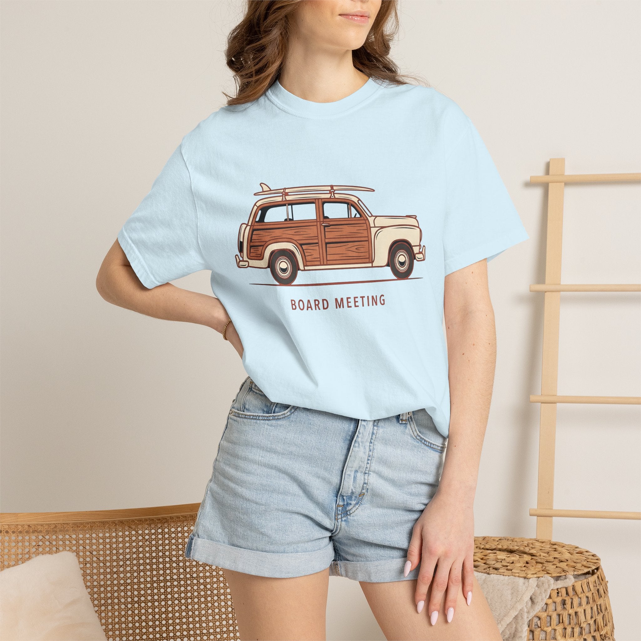 Surf Truck Shirt Surfing Coastal Gift Women Retro Tee Surfing Truck T-Shirt Surfer Fan Vintage Tshirt Beach Graphic Simple Longboard Tshirt