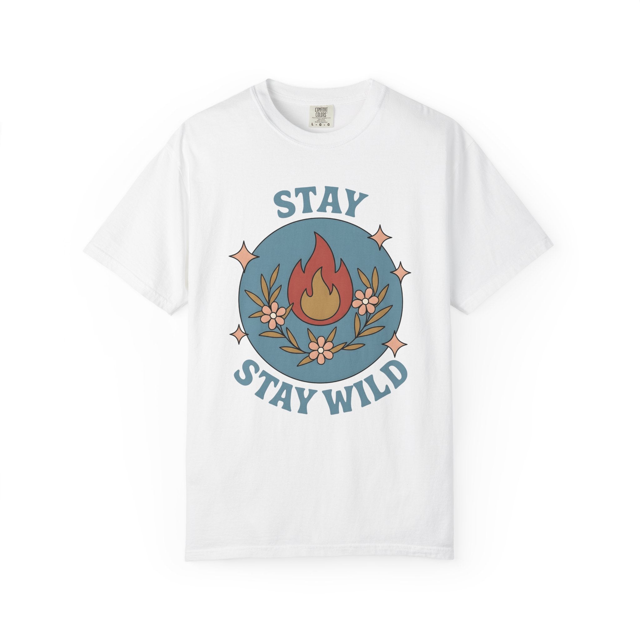 Campfire Blooms Shirt Cottagecore Travel Gift Women Rustic Tee Wildflowers T-Shirt Homesteader Fan Country Tshirt Adventure Graphic Vintage