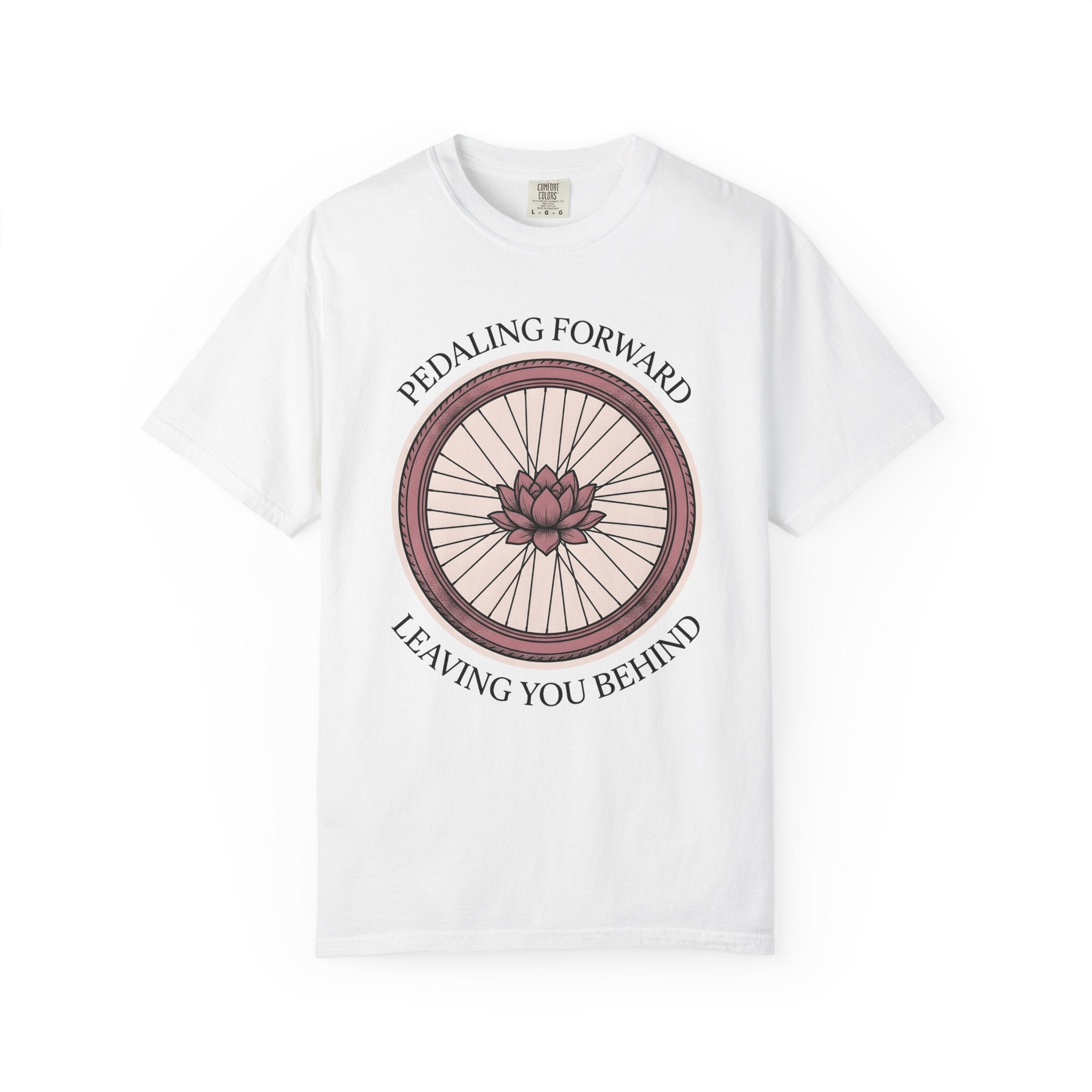 Bicycle Wheel Shirt Sports Cycling Gift Women Line Art Tee Bike T-Shirt Athlete Enthusiast Illustration Graphic Cycling Graphic Vintage