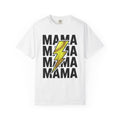 Softball Flash Bolt Shirt Moms Workout Gift Women Heavy Tee Fastpitch T-Shirt Mom Enthusiast Grunge Tshirt Fitness Graphic Retro Seam Tshirt