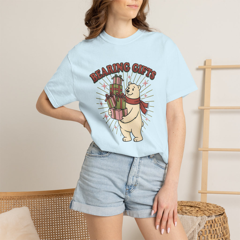 Polar Bear Shirt Christmas Holiday Gift Women Cartoon Tee Ursa T-Shirt Xmas Fan Comic Tshirt Festive Graphic Vintage Presents Tshirt