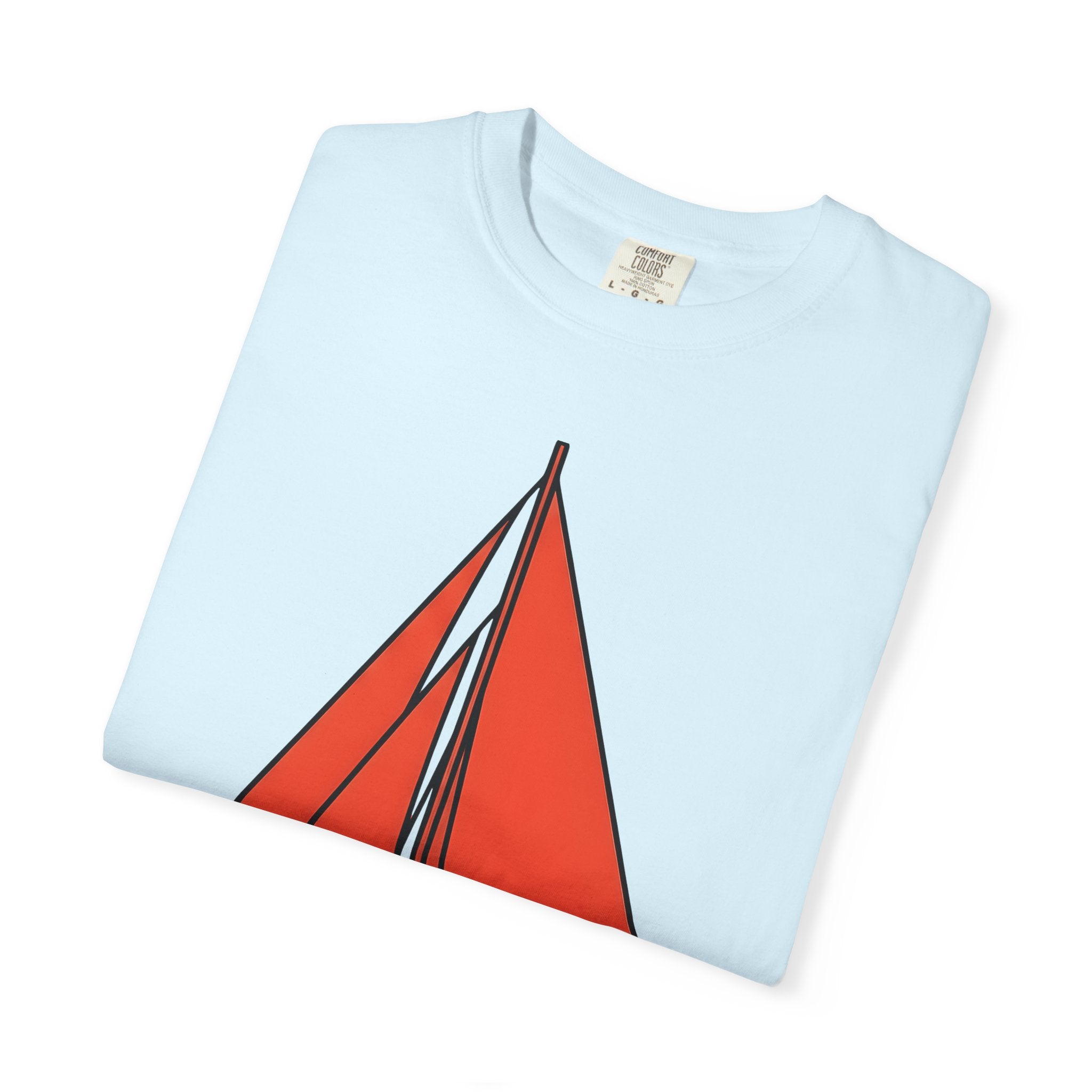 Sailboat Shirt Nautical Holiday Gift Women Modern Tee Yacht T-Shirt Maritime Fan Sailing Graphic Vacation Illustration Classic Ocean Tshirt