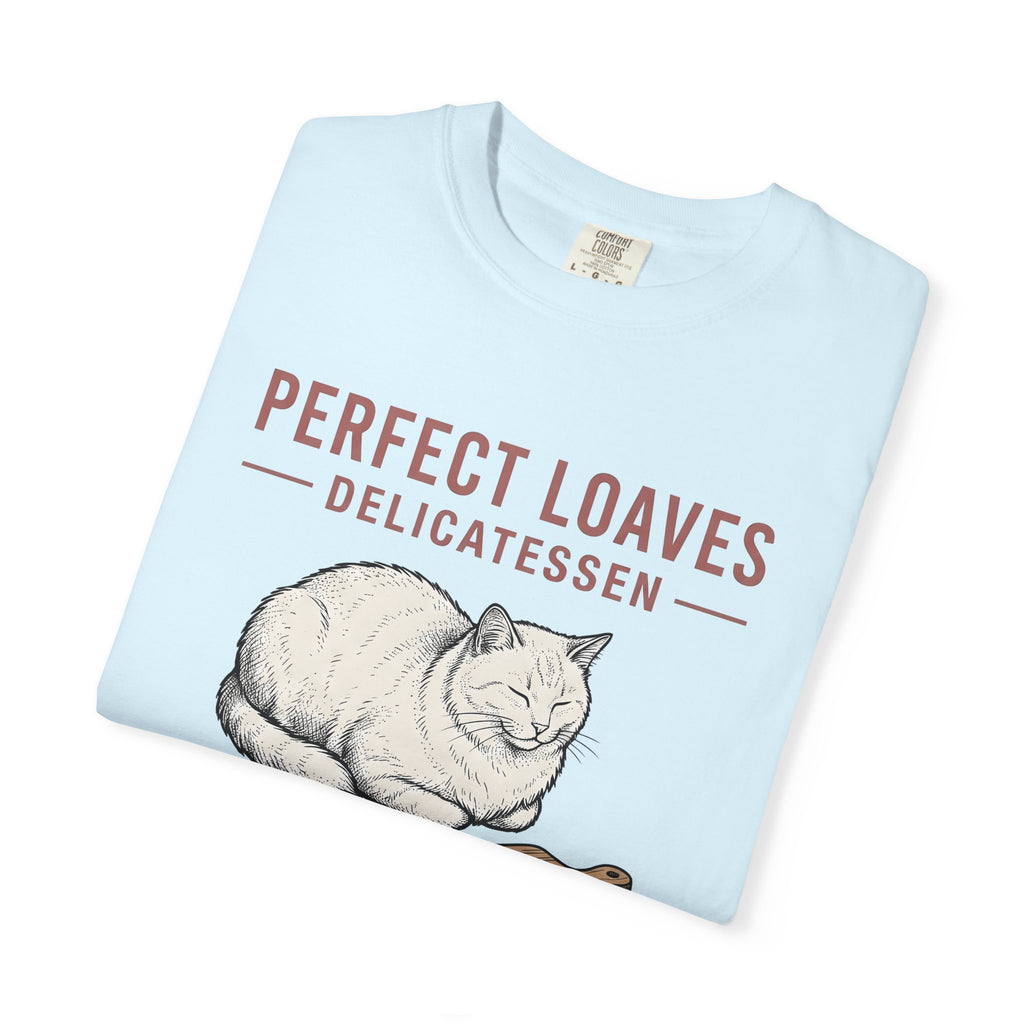 Loaf Cat Shirt Cat Foodie Gift Women Hand Drawn Tee Kitty Cat Lady T-Shirt Cat Fan Illustrated Graphic Tshirt Vintage Cutting Board Tshirt