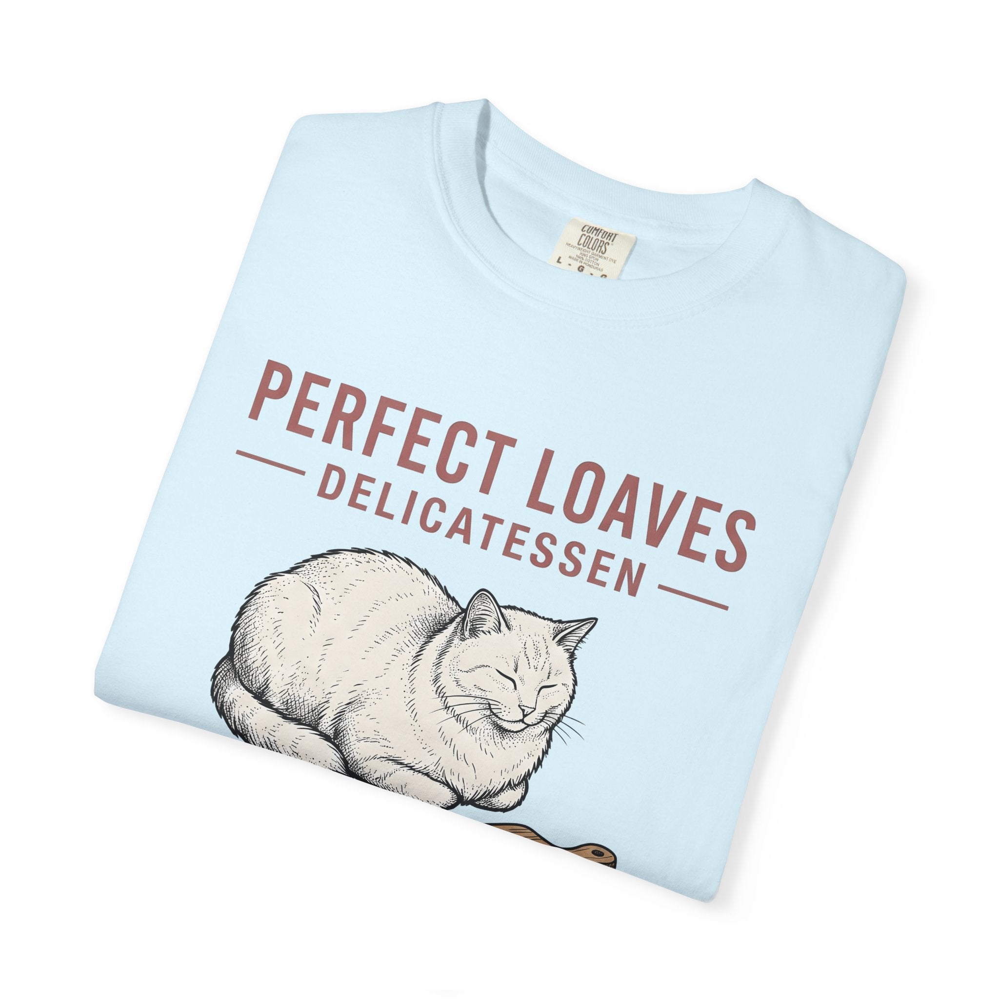 Loaf Cat Shirt Cat Foodie Gift Women Hand Drawn Tee Kitty Cat Lady T-Shirt Cat Fan Illustrated Graphic Tshirt Vintage Cutting Board Tshirt