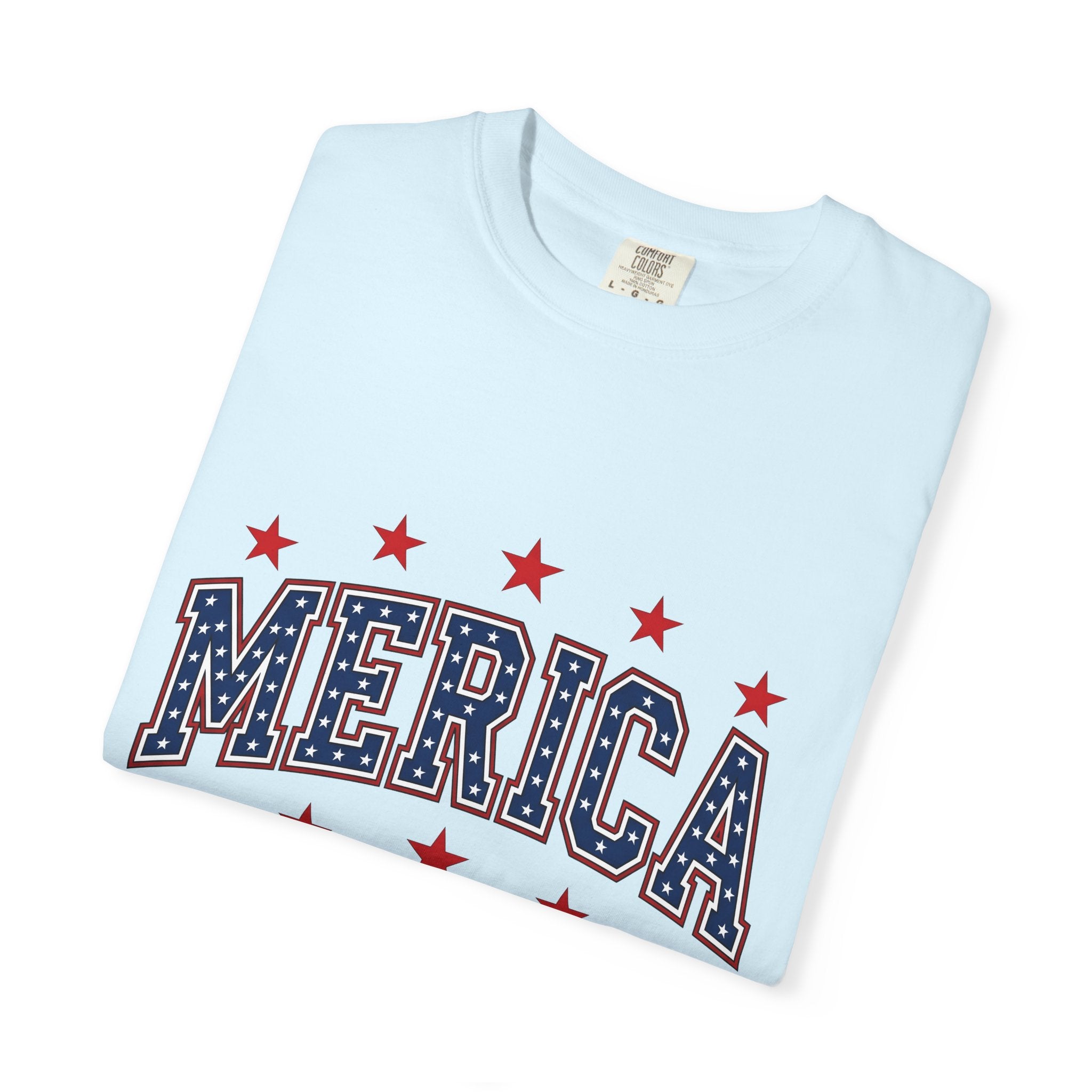 Patriotic Stars Shirt America 4Th Of July Festival Gift Women Vibrant Tee Star T-Shirt Independence Fan Colorful Tshirt Celebration Graphic