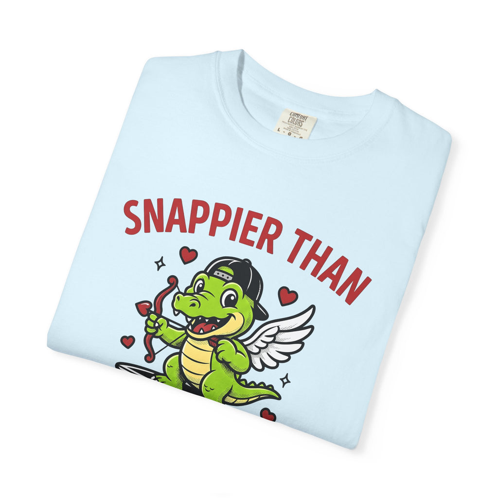 Alligator Cherub Shirt St. Valentine's Day Fauna Gift Women Anime Tee Gator T-Shirt Valentine Fan Manga Tshirt Wildlife Graphic Classic