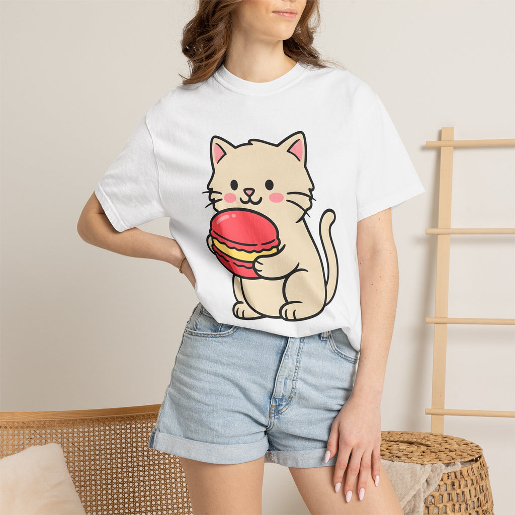 Cat Confection Shirt Cat Snacks Gift Women Sweet Tee Pastry T-Shirt Cat Fan Cute Tshirt Treat Graphic Graphic Dessert Cookie Tshirt