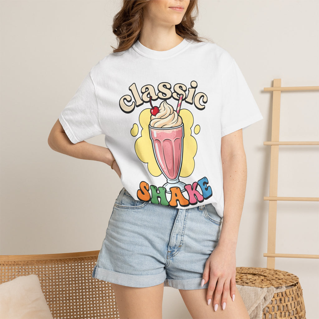 Milkshake Shirt Desserts Snack Gift Women Cartoon Tee Shake T-Shirt Sweets Fan Toon Tshirt Munchie Graphic Vintage Cherry Tshirt