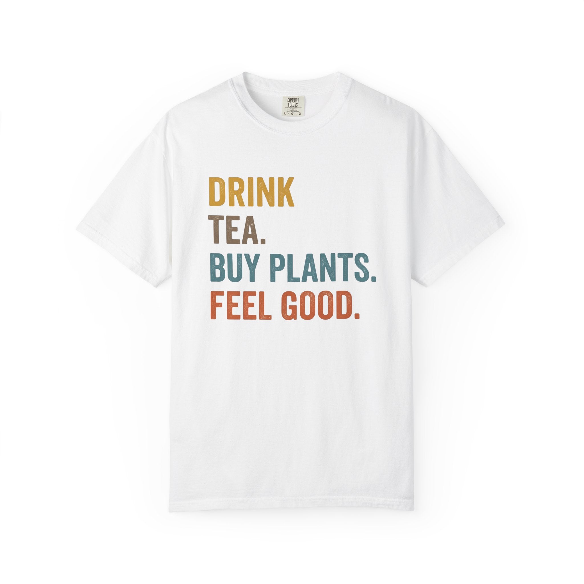 Bold Text Graphic Shirt Tea Wellness Gift Women Modern Tee Typography T-Shirt Tea Enthusiast Contemporary Tshirt Self Care Graphic