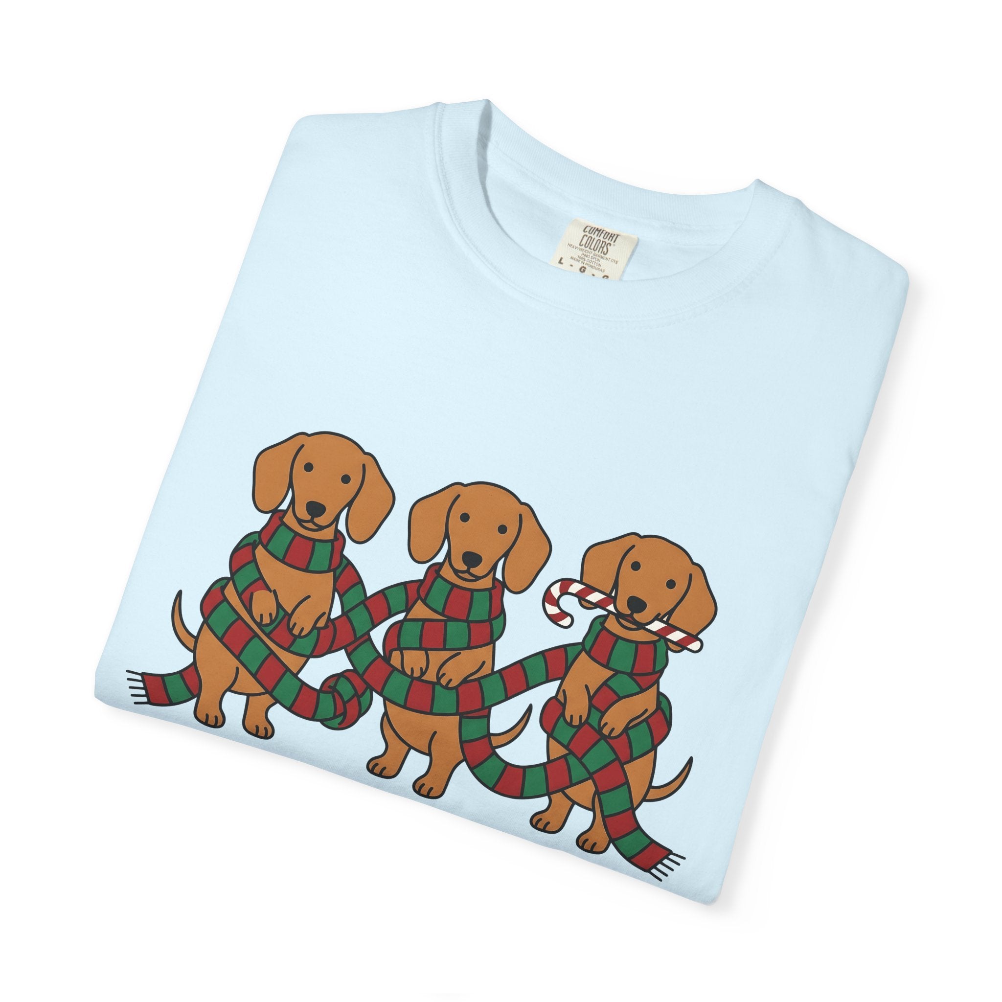 Sausage Dogs Shirt Christmas Pet Parent Gift Women Caricature Tee Dachshund T-Shirt Christmas Fan Wiener Dog Tshirt Pet Graphic Sleek