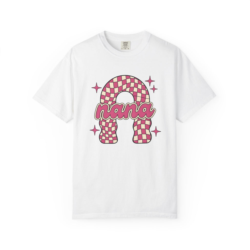 Bright Checkerboard Shirt St. Valentine's Day Granny Gift Women Funky Tee Checkered T-Shirt Valentine Fan Retro Tshirt Grandma Graphic Old