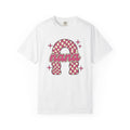 Bright Checkerboard Shirt St. Valentine's Day Granny Gift Women Funky Tee Checkered T-Shirt Valentine Fan Retro Tshirt Grandma Graphic Old