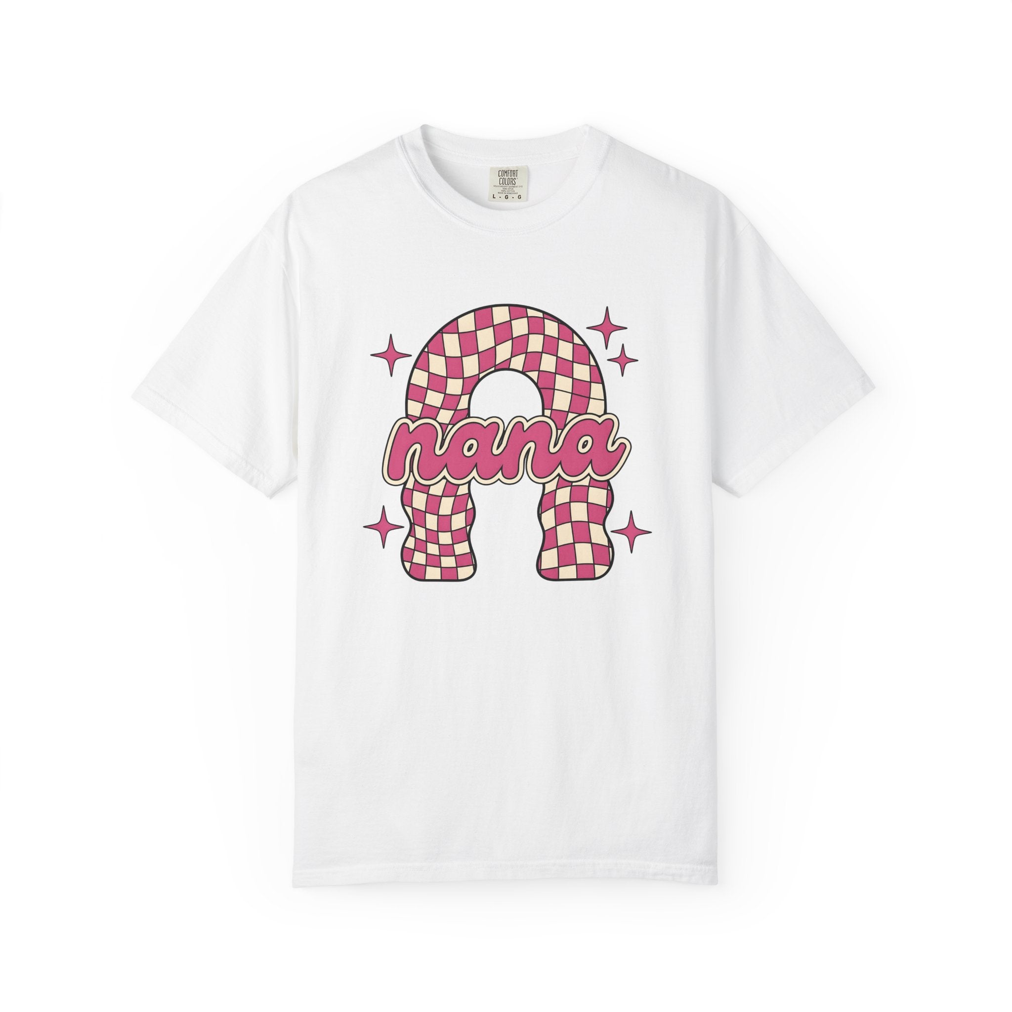 Bright Checkerboard Shirt St. Valentine's Day Granny Gift Women Funky Tee Checkered T-Shirt Valentine Fan Retro Tshirt Grandma Graphic Old