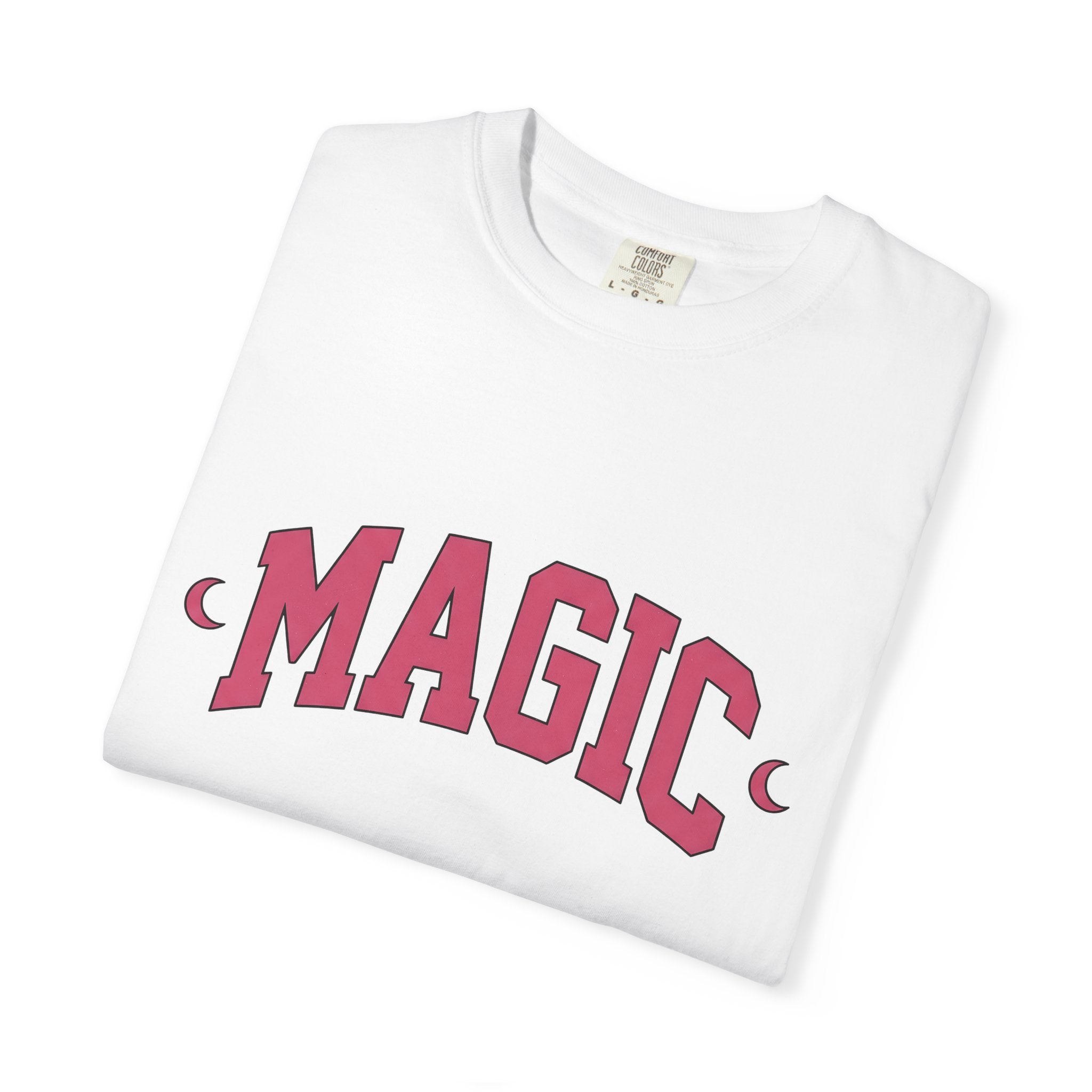 Hot Pink Typography Shirt St. Valentine's Day Occult Gift Women Whimsical Tee Typography T-Shirt Valentine Fan Fantasy Tshirt Mystical