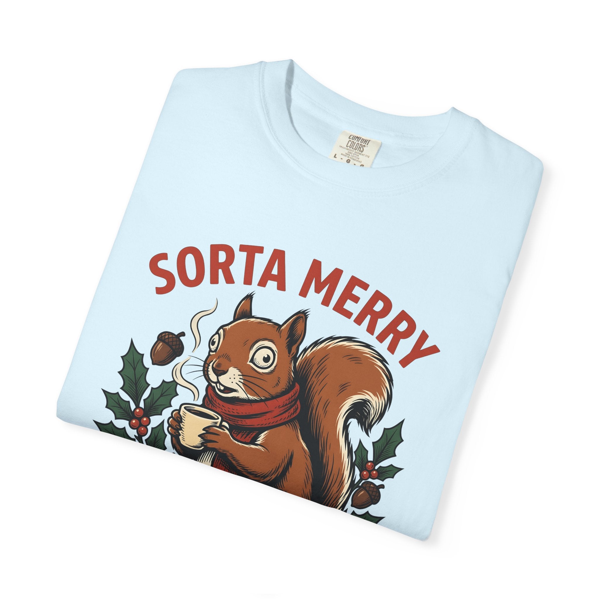 Tree Squirrel Espresso Shirt Christmas Mammals Gift Women Caricature Tee Squirrel T-Shirt Christmas Fan Cartoon Tshirt Mammal Graphic Old