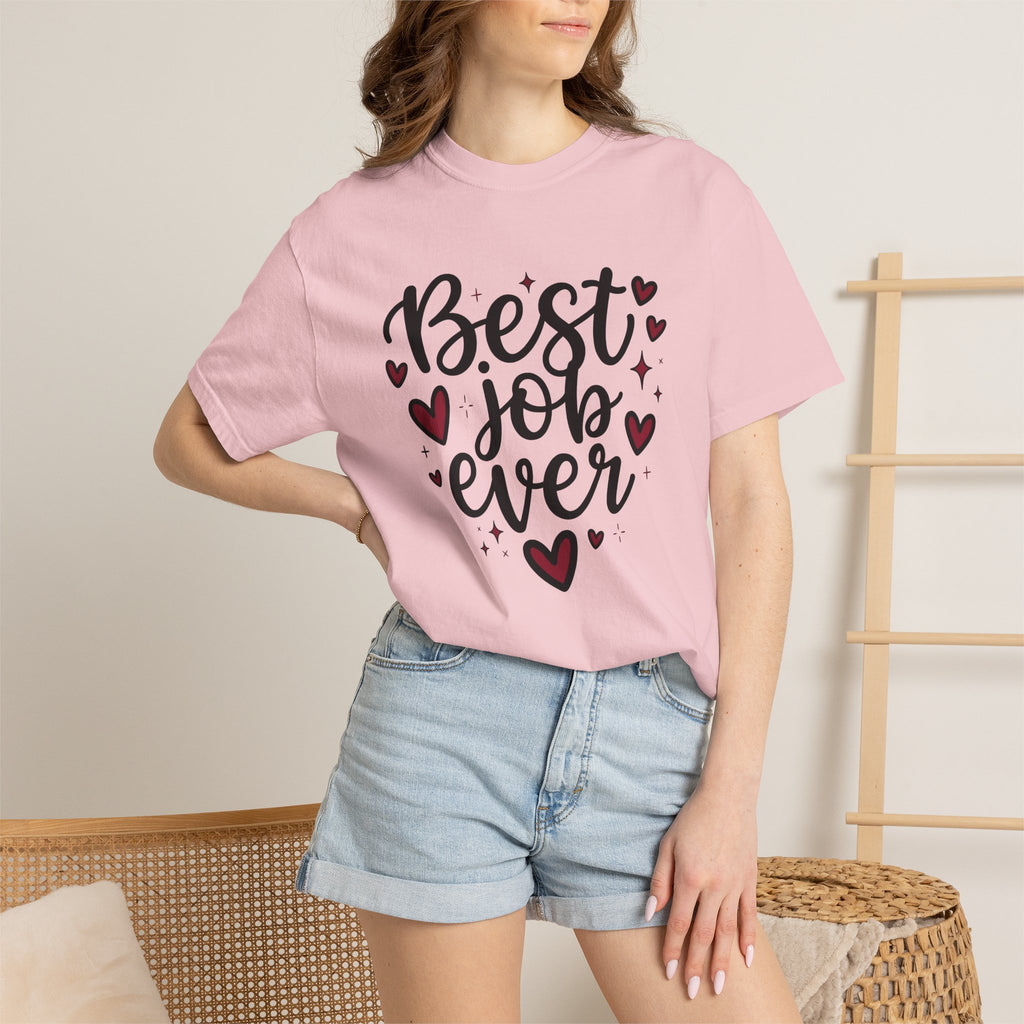 Heart Graphic Shirt Mom Family Gift Women Hand Lettered Tee Heart T-Shirt Mother Enthusiast Typography Tshirt Clan Graphic Minimalist Stars