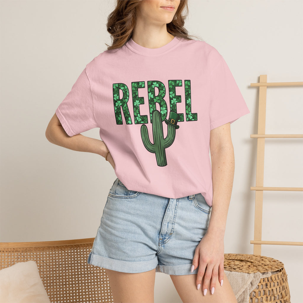 Cactus Illustration Shirt St Patrick's Day Joke Gift Women Modern Tee Succulent T-Shirt Shamrock Fan Retro Tshirt Pun Graphic Vintage Irish