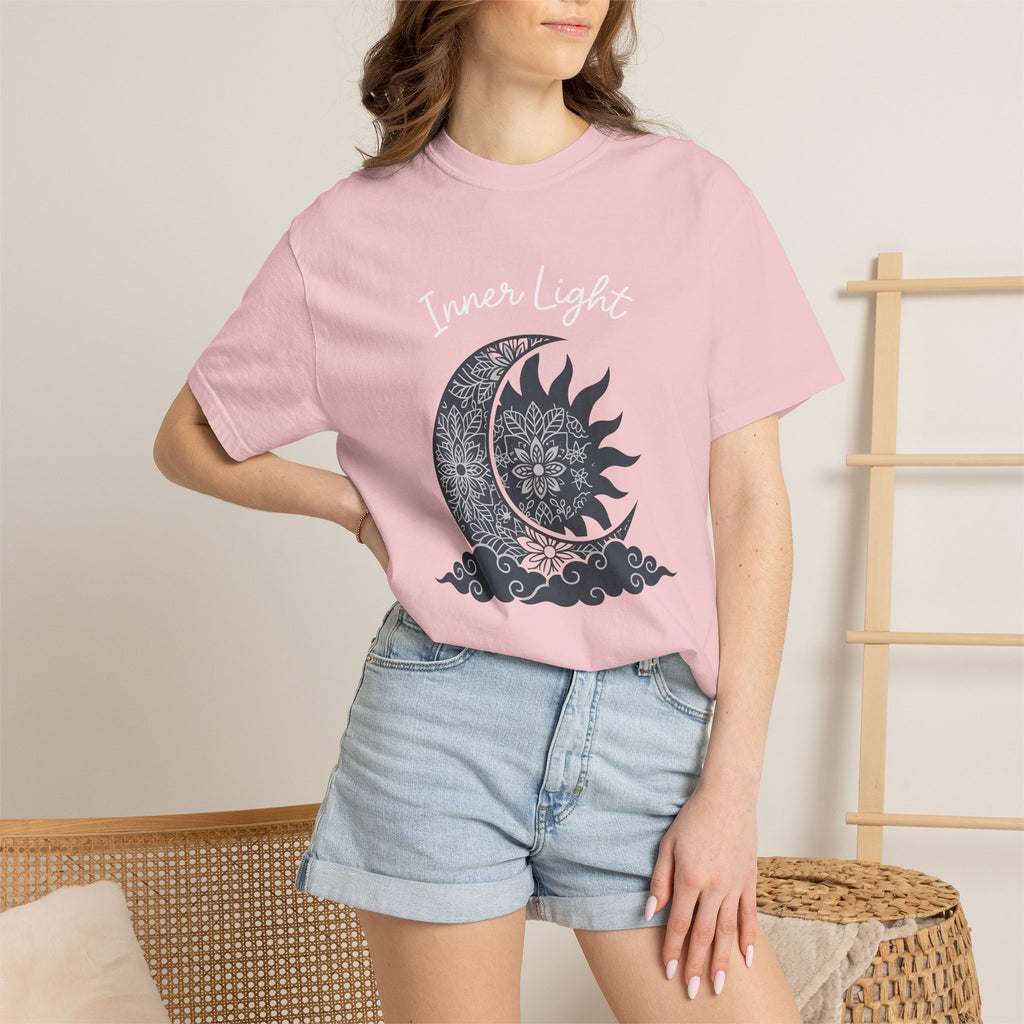 Mandala Sun Moon Shirt Boho Chic Metaphysical Gift Women Hippie Tee Sacred Symbol T-Shirt Bohemian Fan Tribal Tshirt Spiritual Graphic