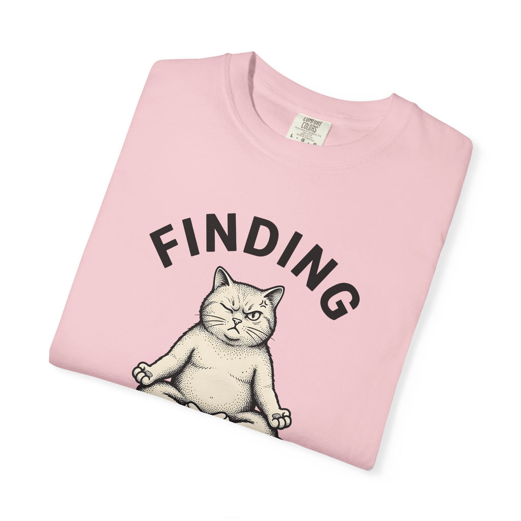 Zen Cat Shirt Cat Fitness Gift Women Retro Tee Kitty T-Shirt Cat Fan Vintage Tshirt Workout Graphic Sketch Pillow Tshirt