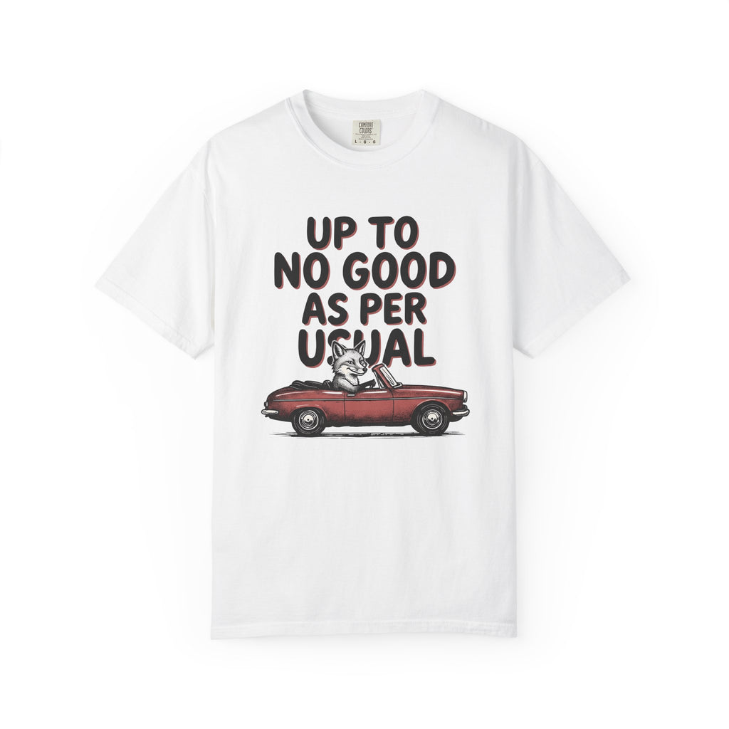 Fox Car Shirt Funny Animal Gift Women Cartoon Tee Fox T-Shirt Humor Fan Comic Tshirt Wildlife Graphic Hand Drawn Vintage Car Tshirt