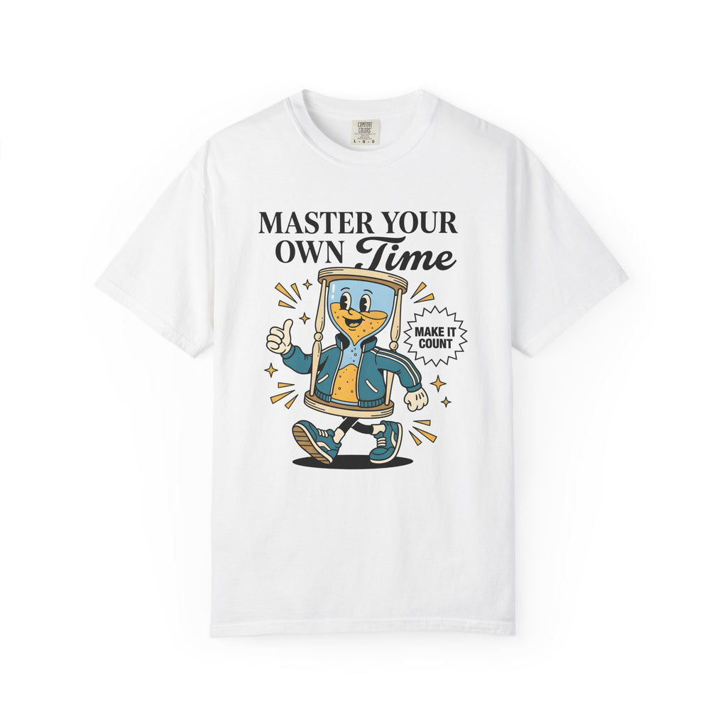 Hourglass Character Shirt Motivational Positivity Gift Women Cartoon Tee Sand Timer T-Shirt Inspiration Enthusiast Comic Tshirt Optimism