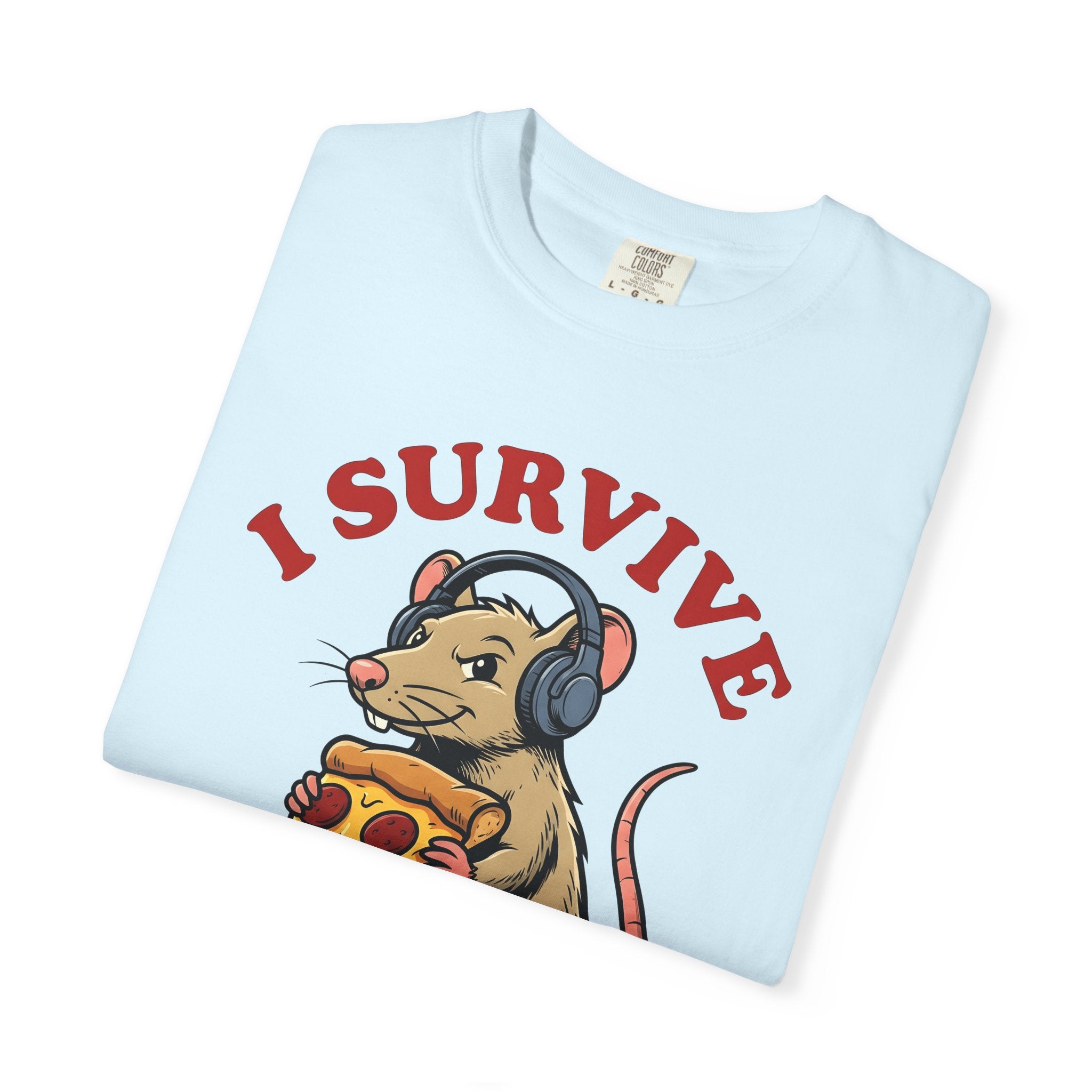 Mouse Slice Shirt Funny Cuisine Gift Women Comic Tee Mouse Piece T-Shirt Humor Fan Cartoon Tshirt Food Graphic Vintage Earphones Tshirt