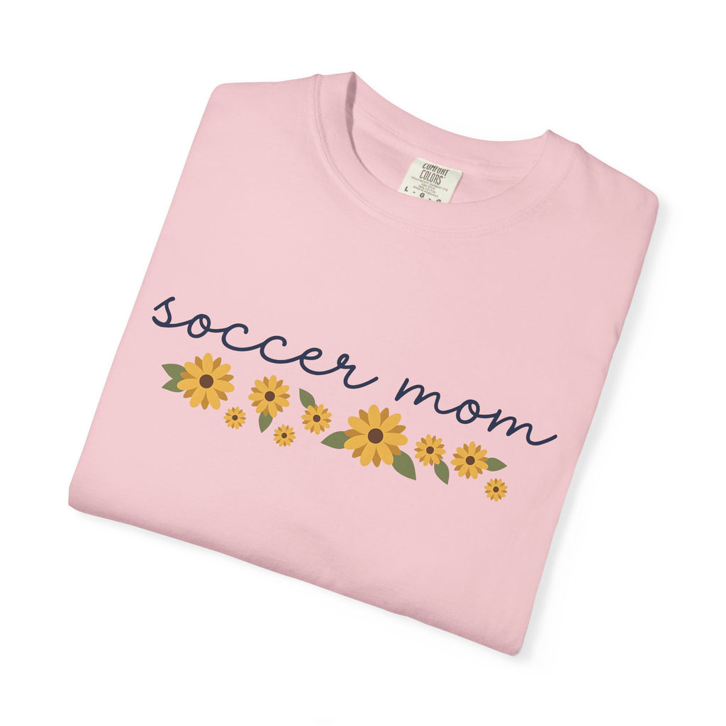 Sunflower Design Shirt Soccer Mom Fitness Gift Women Rustic Tee Sunflower T-Shirt Mom Fan Country Tshirt Athlete Graphic Clean Bloom Tshirt