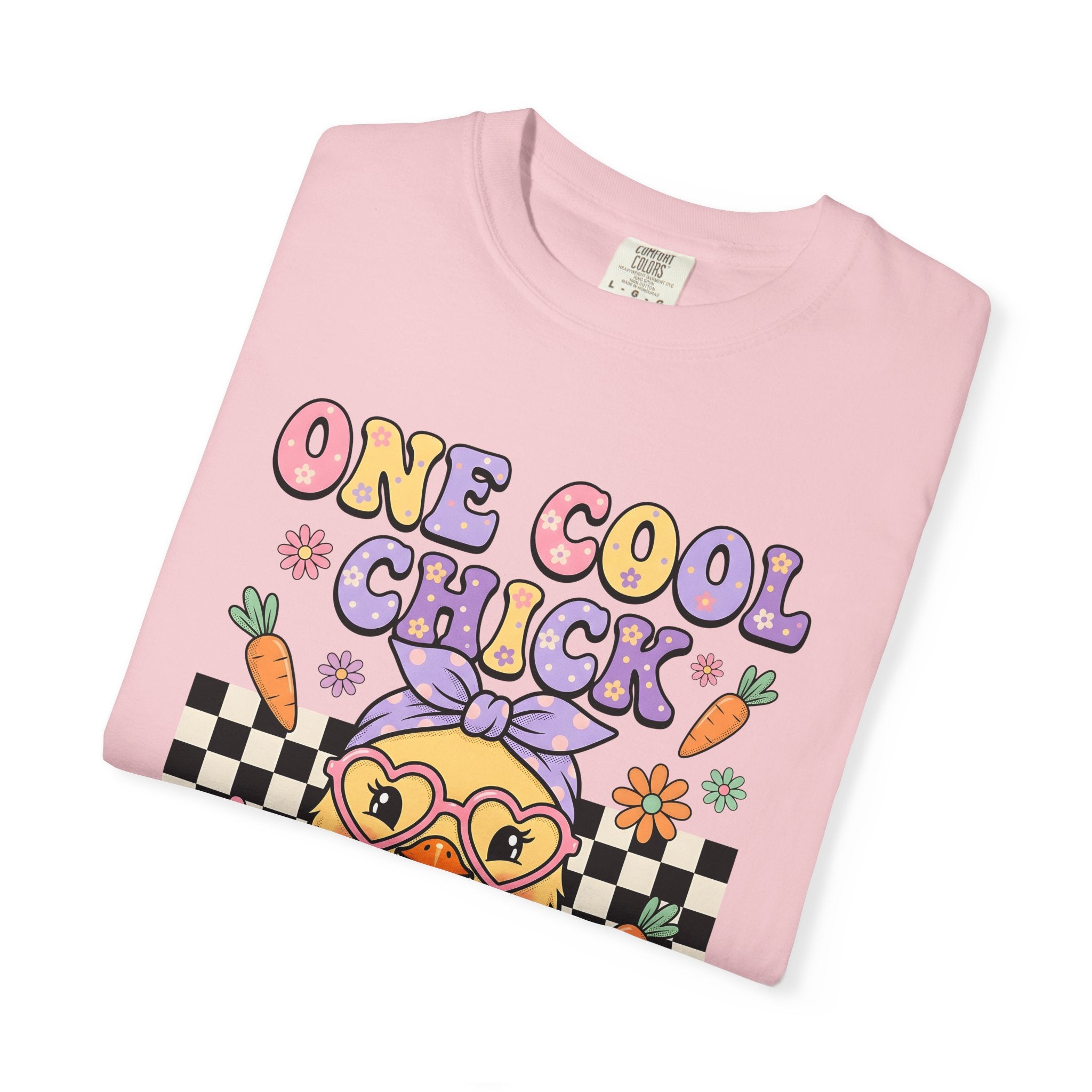 Baby Chicken Glasses Shirt Easter Pet Gift Women Comic Tee Chick T-Shirt Easter Fan Chicklet Graphic Vintage Vegetable Tshirt