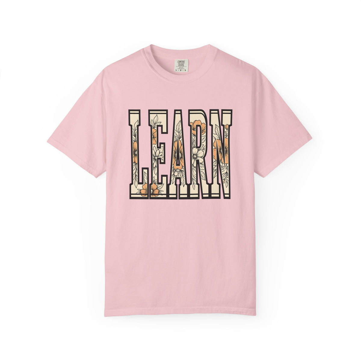 Flower Lettering Shirt Teacher School Unisex Gift Hippie Tee Typography T-Shirt