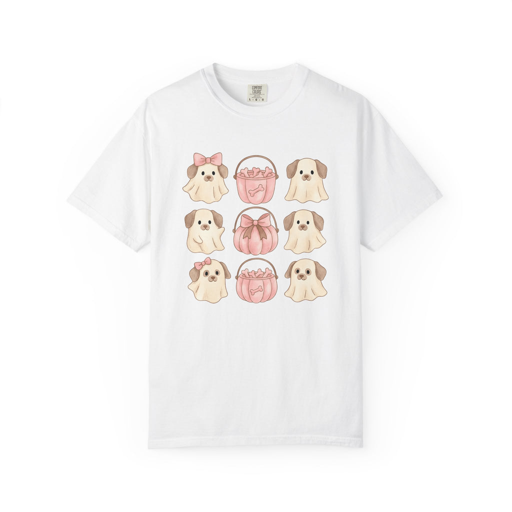 Spooky Dog Shirt Halloween Pet Owner Gift Women Adorable Tee Canine T-Shirt Halloween Fan Cute Tshirt Dog Mom Graphic Soft Colors