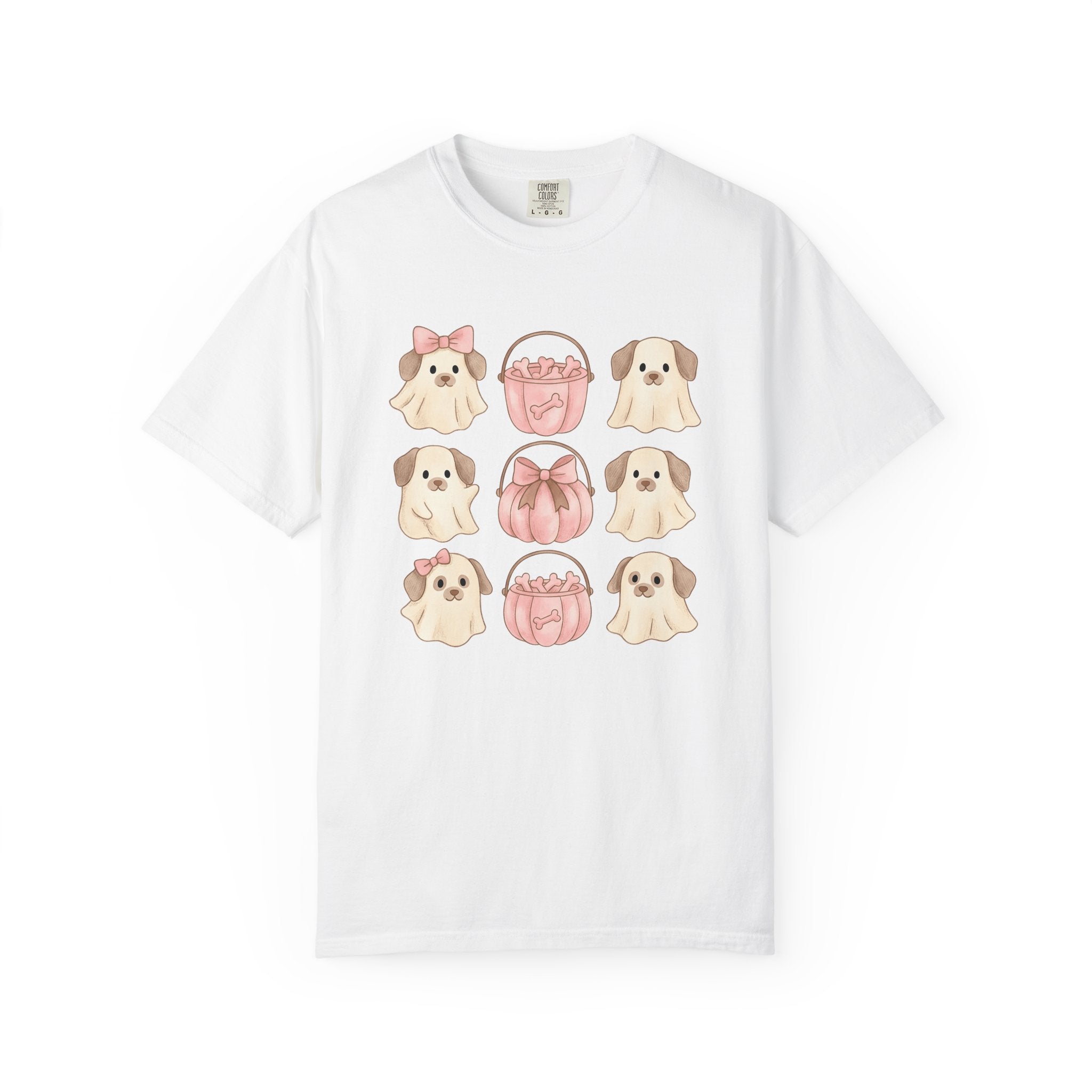 Spooky Dog Shirt Halloween Pet Owner Gift Women Adorable Tee Canine T-Shirt Halloween Fan Cute Tshirt Dog Mom Graphic Soft Colors