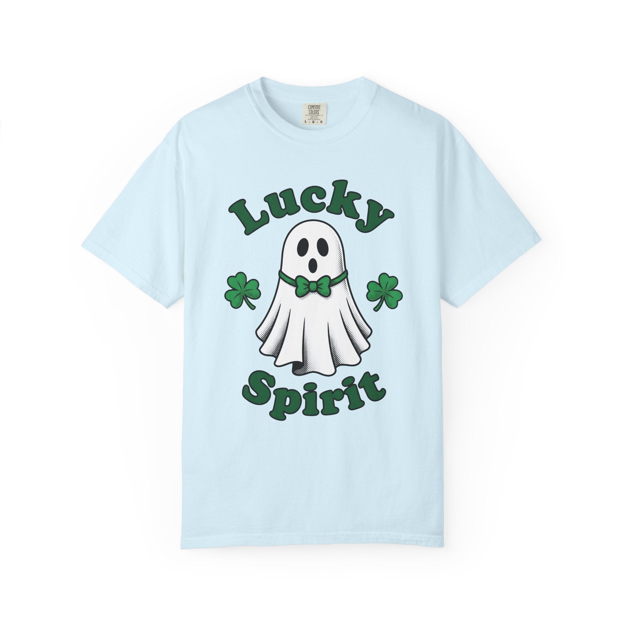 Apparition Clover Shirt St Patrick's Day Satire Gift Women Sketch Tee Shamrock T-Shirt Luck Fan Doodle Tshirt Parody Graphic Line Art Ribbon