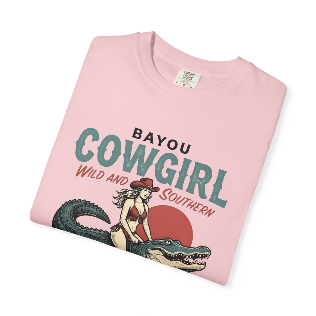 Rodeo Girl On Croc Shirt Cowgirl Cowboy Gift Women Antique Tee Rodeo Queen T-Shirt Cowgirl Fan Vintage Tshirt Cowboy Graphic Line Art